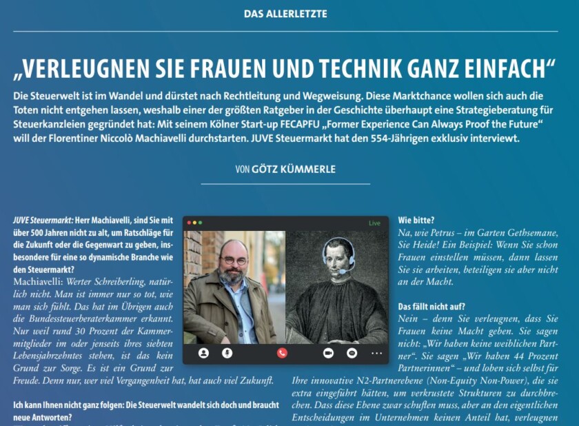 Götz und Macchiavelli