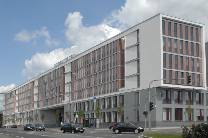 Das Justizzentrum in Hessens Landeshauptstadt Wiesbaden
