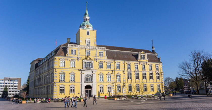 Panorama of the Oldenburg castle in Germany